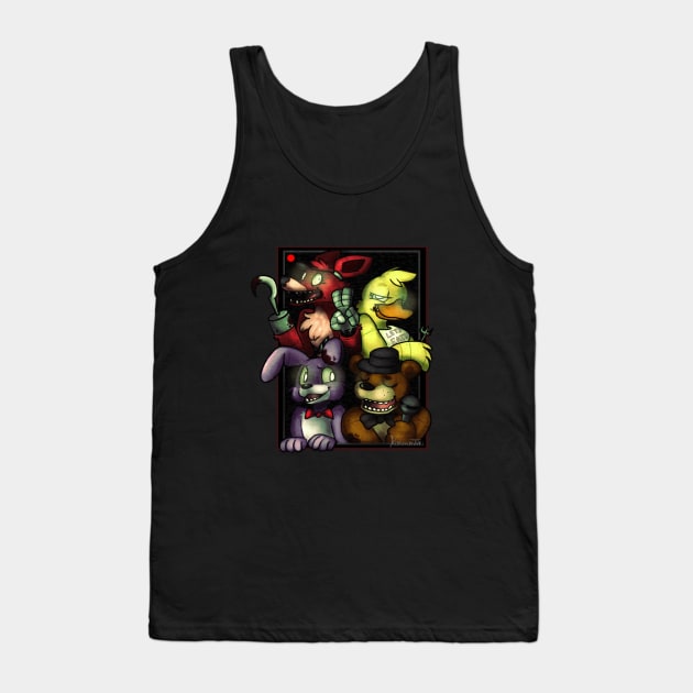 Five Nights at Freddy's Tank Top by warningpoodle